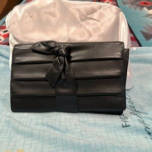 Valentino Garavani Black Leather Crossbody/Clutch Bag